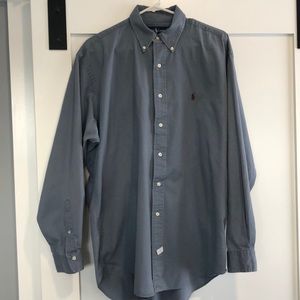 Ralph Lauren button down collar shirt mens large with Polo logo